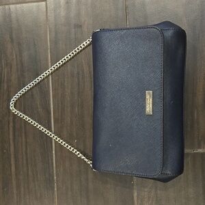 Kate Spade Navy Blue Under Shoulder Arm/Wrist Purse Clutch Purse